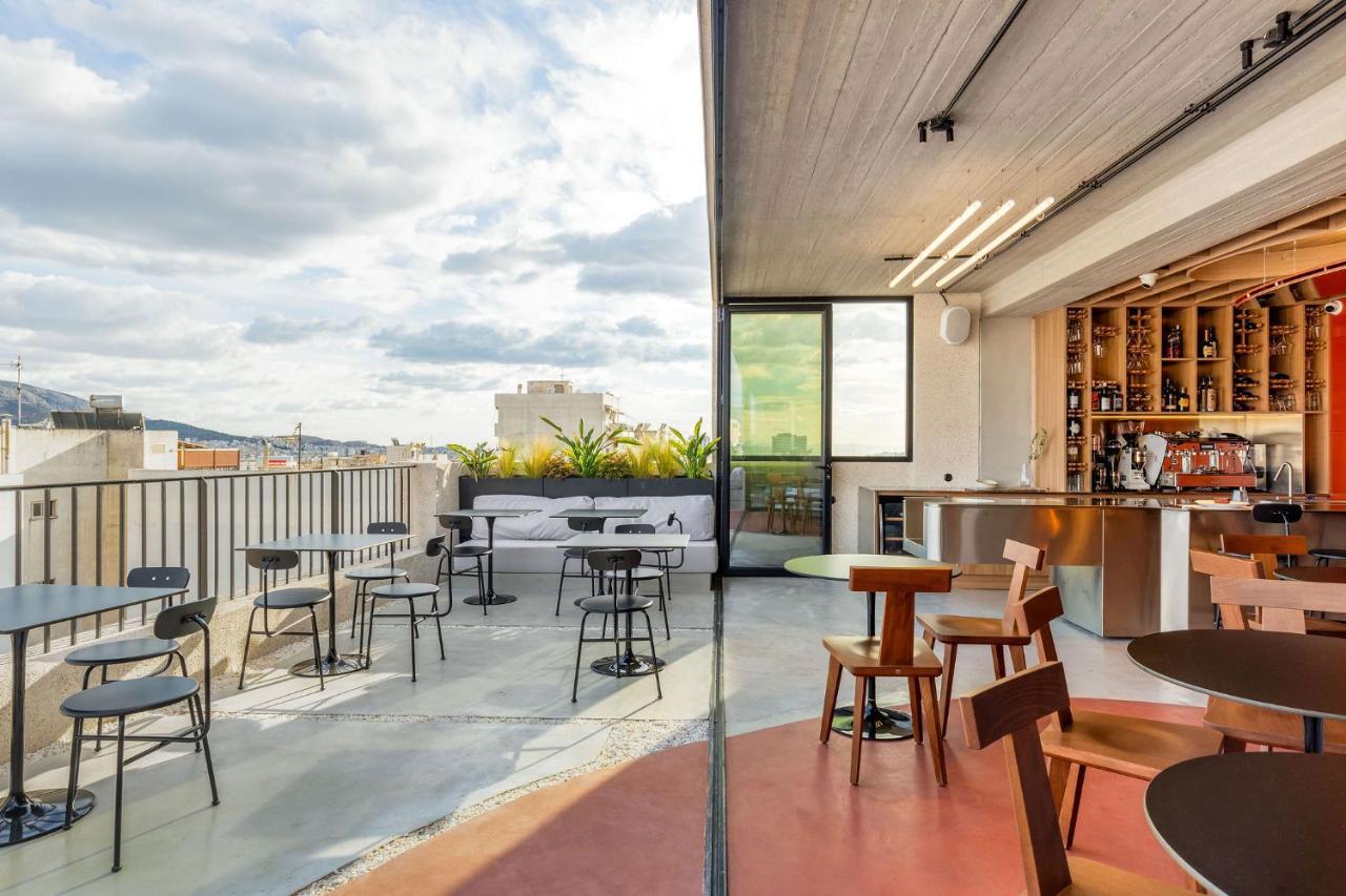 The Newel Psychiko Hotel Athene Buitenkant foto The rooftop bar at the London office