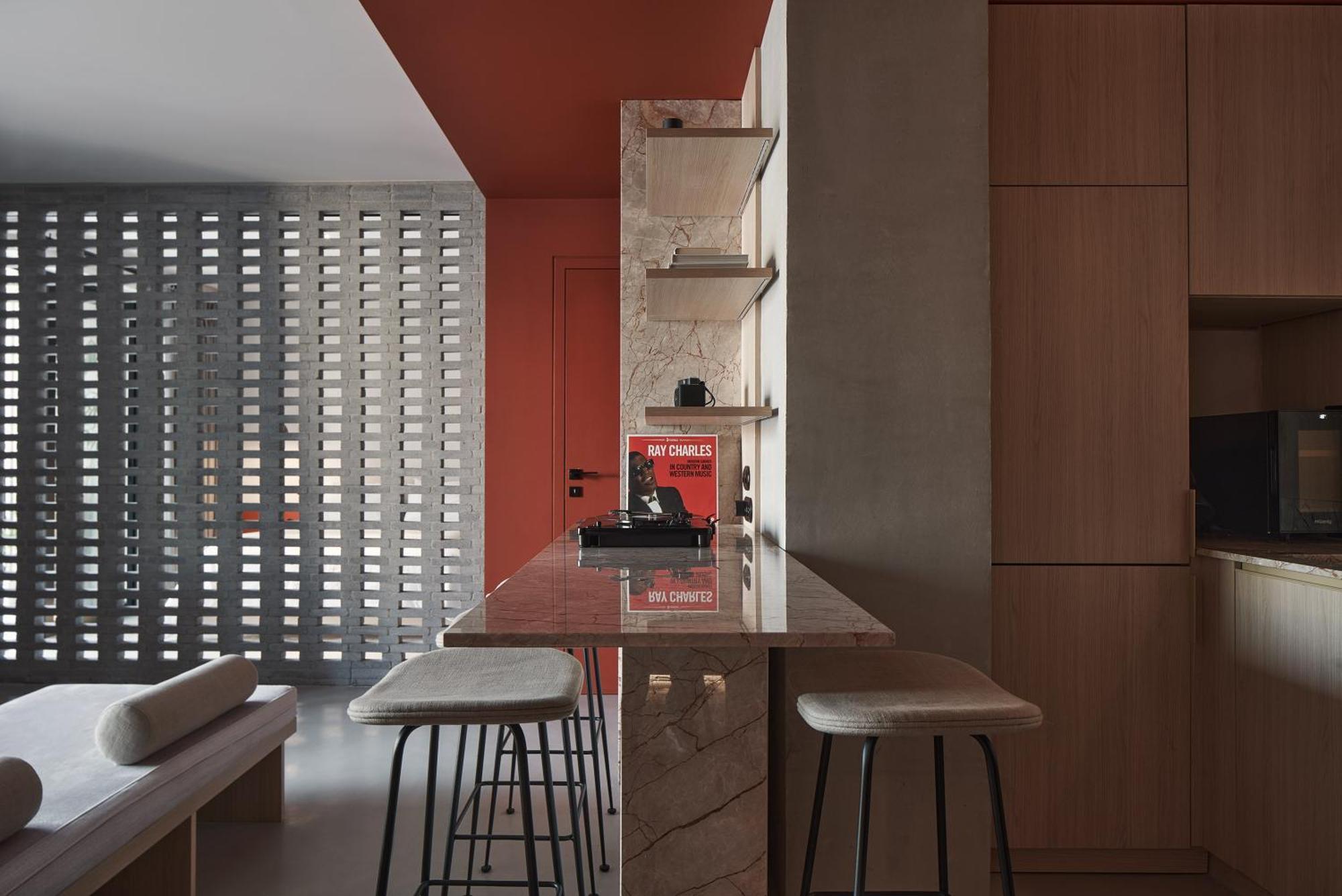 The Newel Psychiko Hotel Athene Buitenkant foto 3D rendering of a kitchen