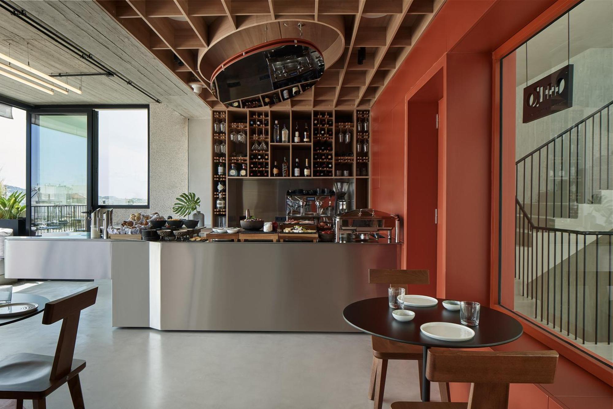The Newel Psychiko Hotel Athene Buitenkant foto The kitchen at the restaurant