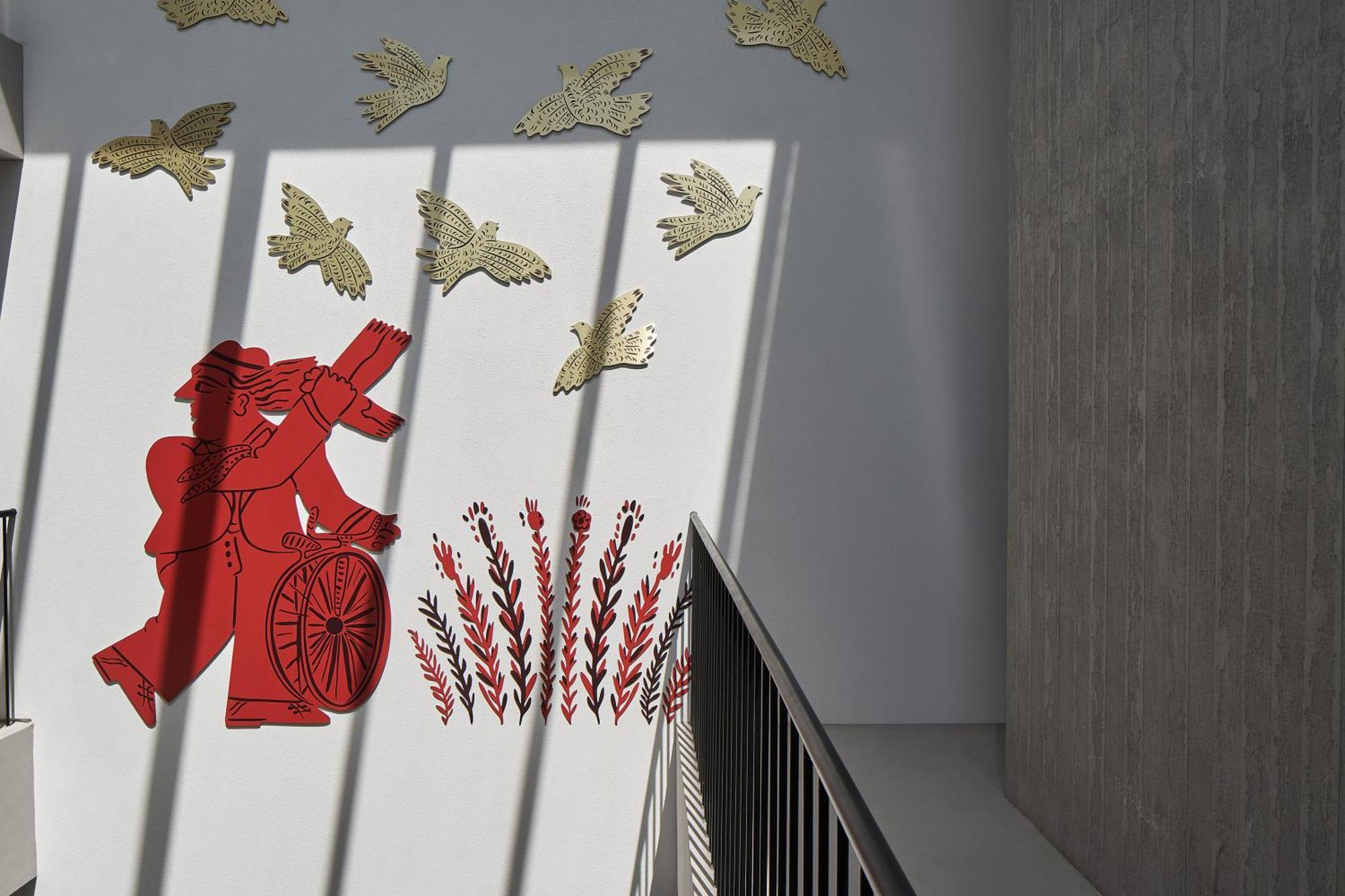 The Newel Psychiko Hotel Athene Buitenkant foto The interior of the staircase